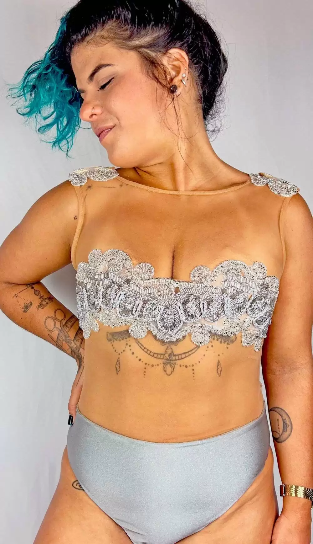 Body Tule - Luar de Prata